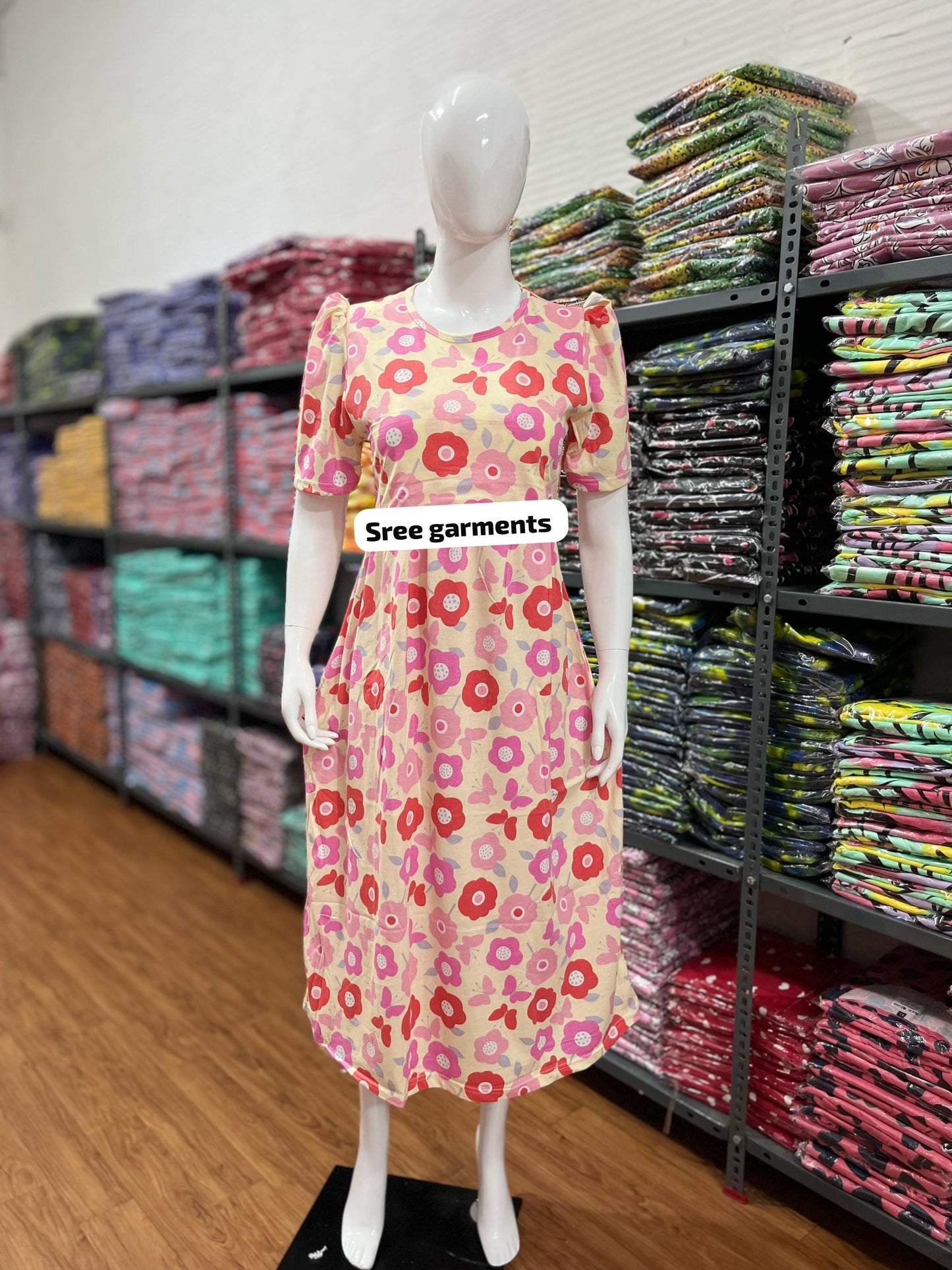 Zipless maternity and feeding wear - ankle Length flower
