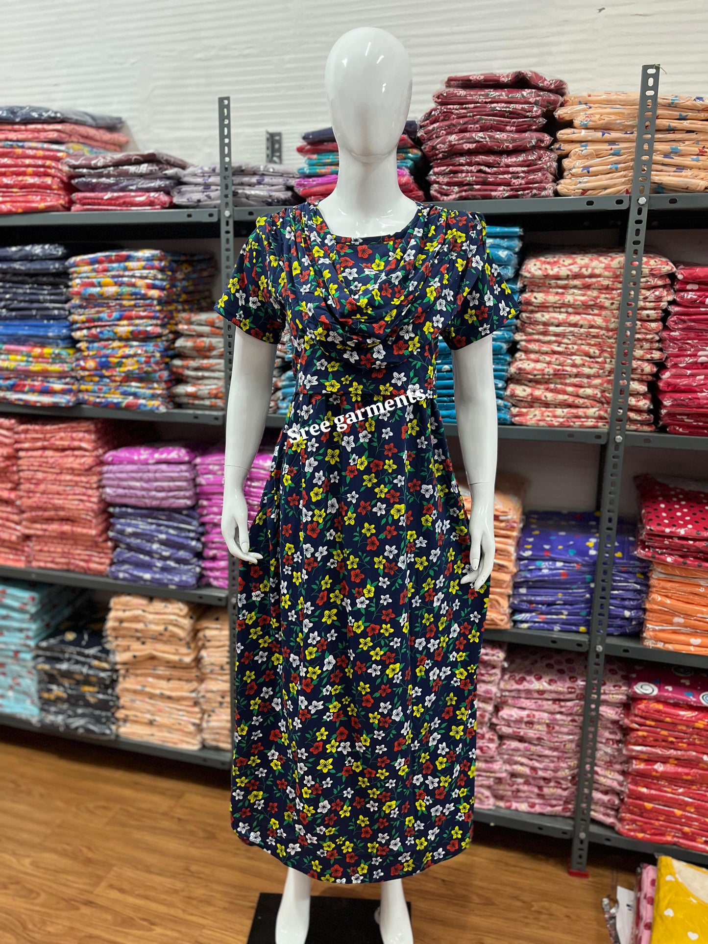 Shawl Type Zipless Maternity Wear Full Length