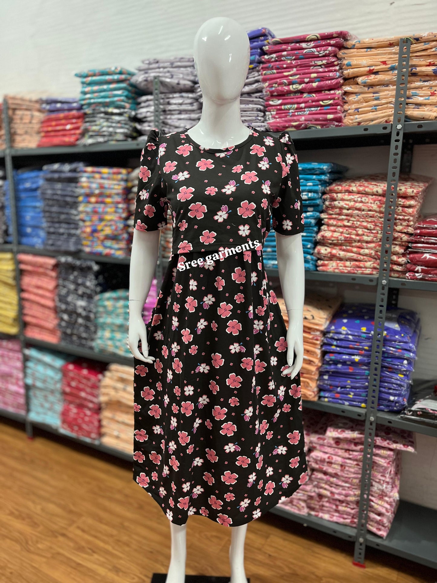 Zipless maternity and feeding wear - ankle length