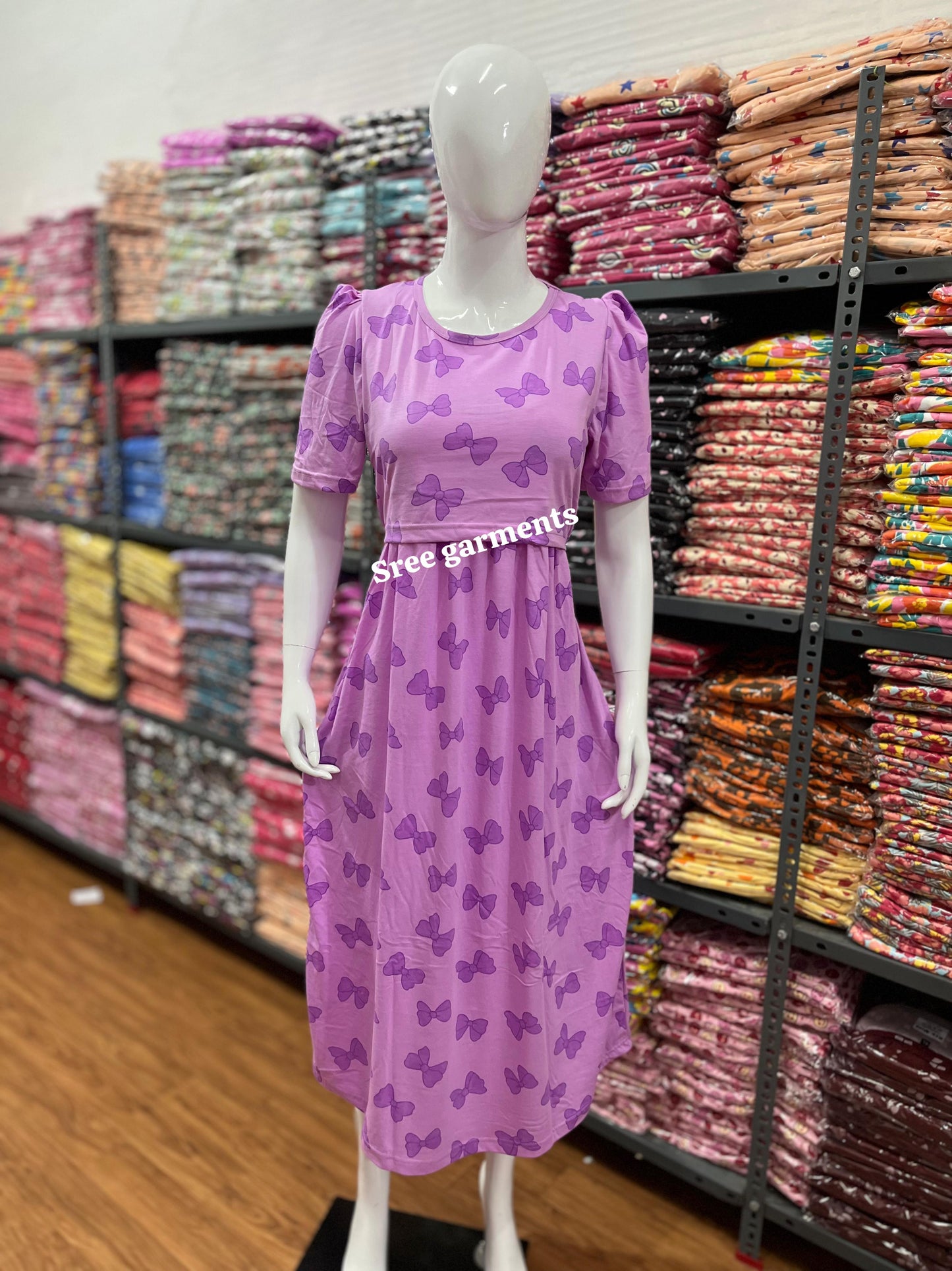 Zipless maternity and feeding wear - ankle length rib