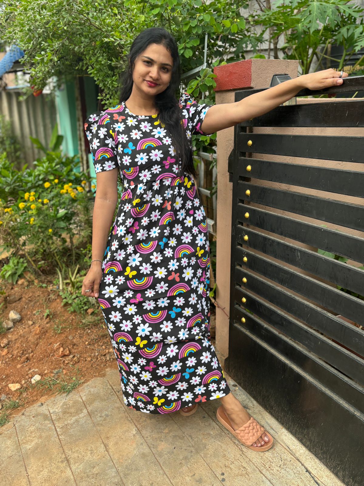 Zipless maternity and feeding wear - Full Length b Rainb