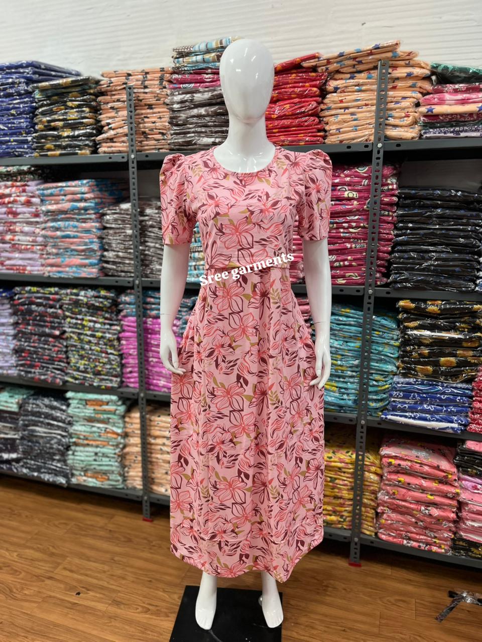 Zipless maternity and feeding wear - Full Length lite pink