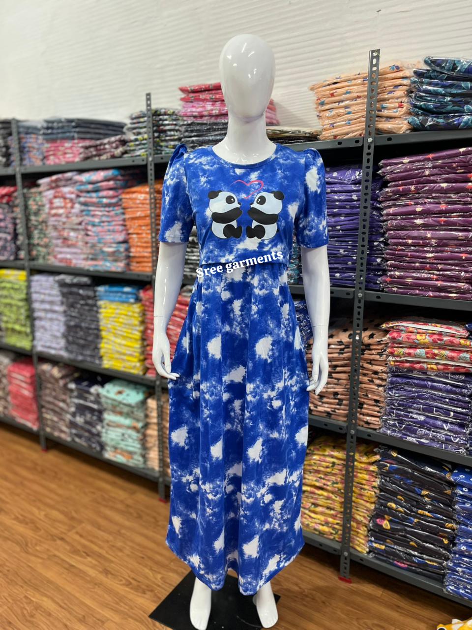 Zipless maternity and feeding wear - Full Length print b