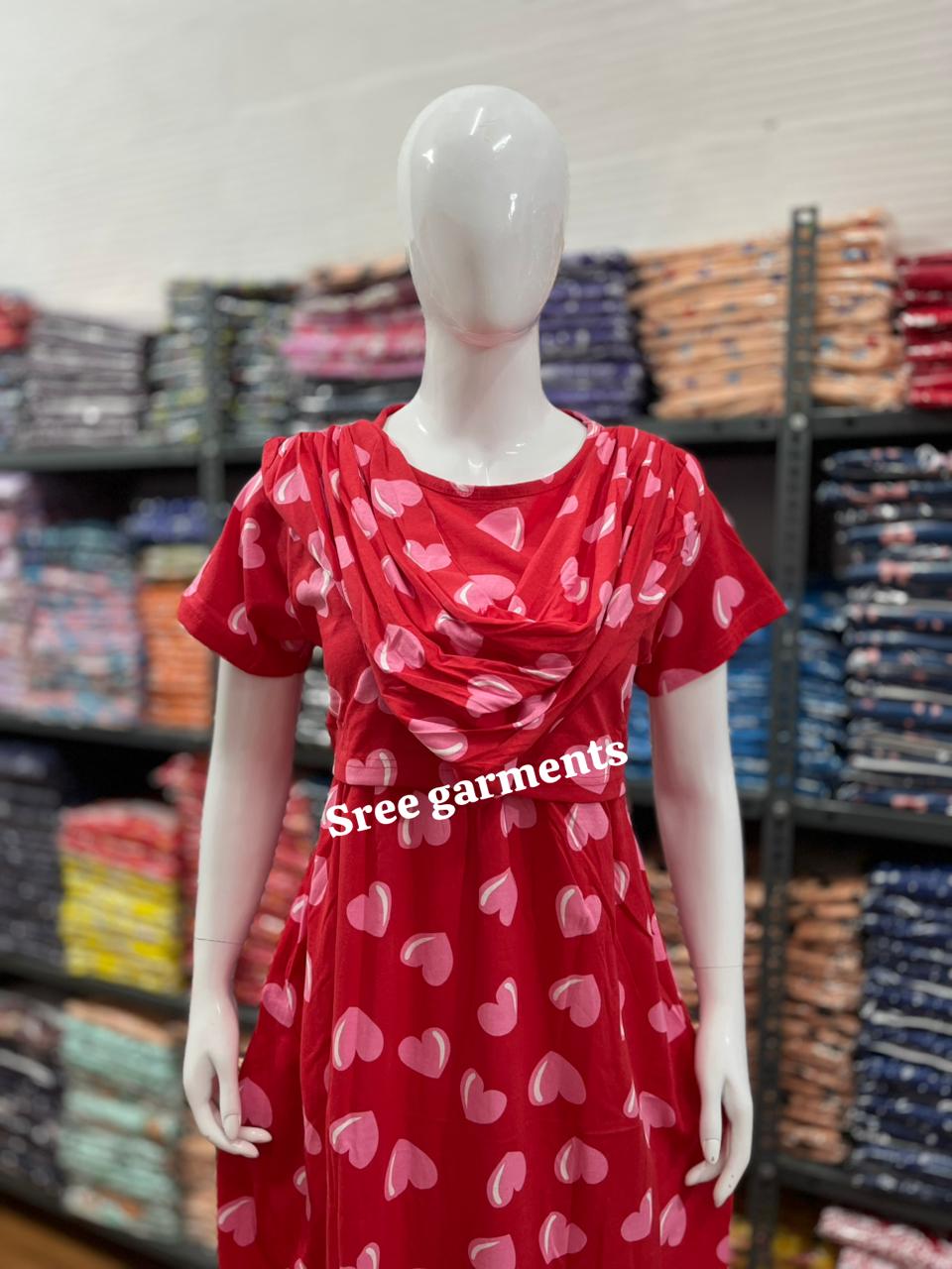 Shawl Type Zipless Maternity Wear Full Length h