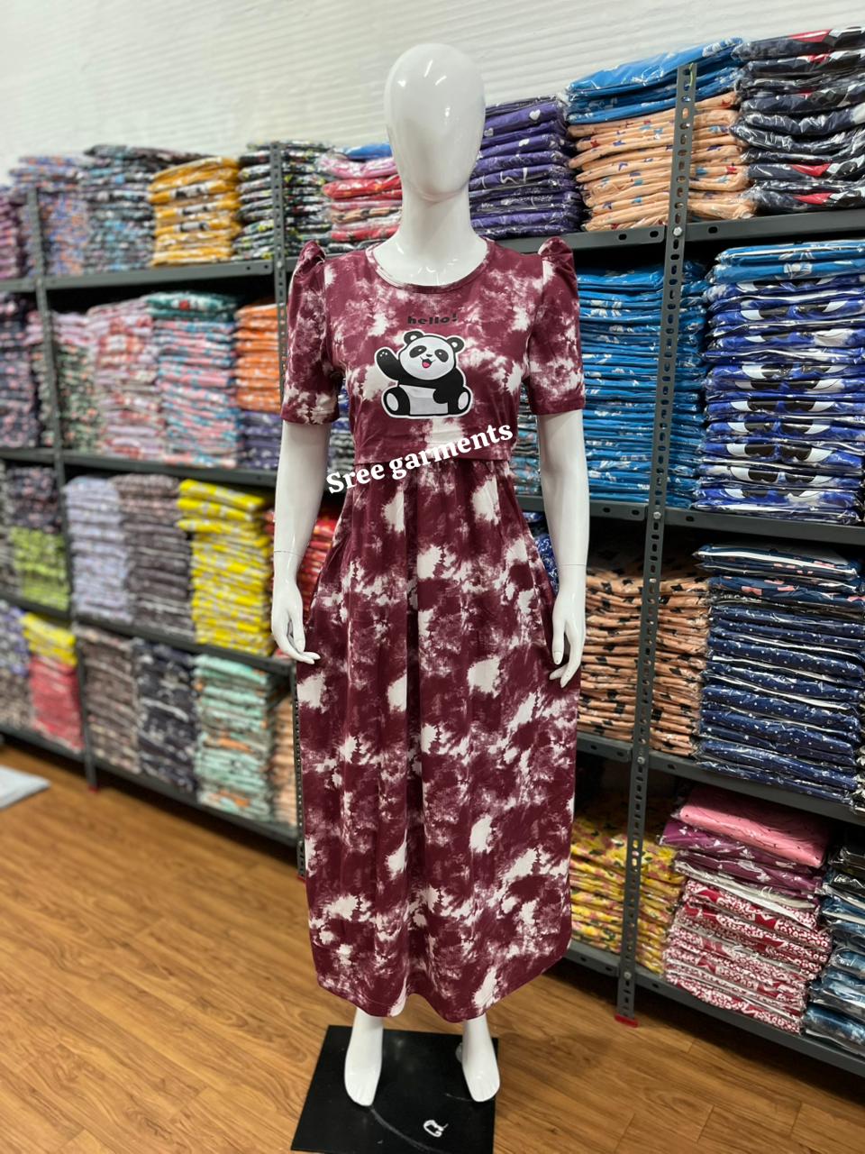 Zipless maternity and feeding wear - Full Length print