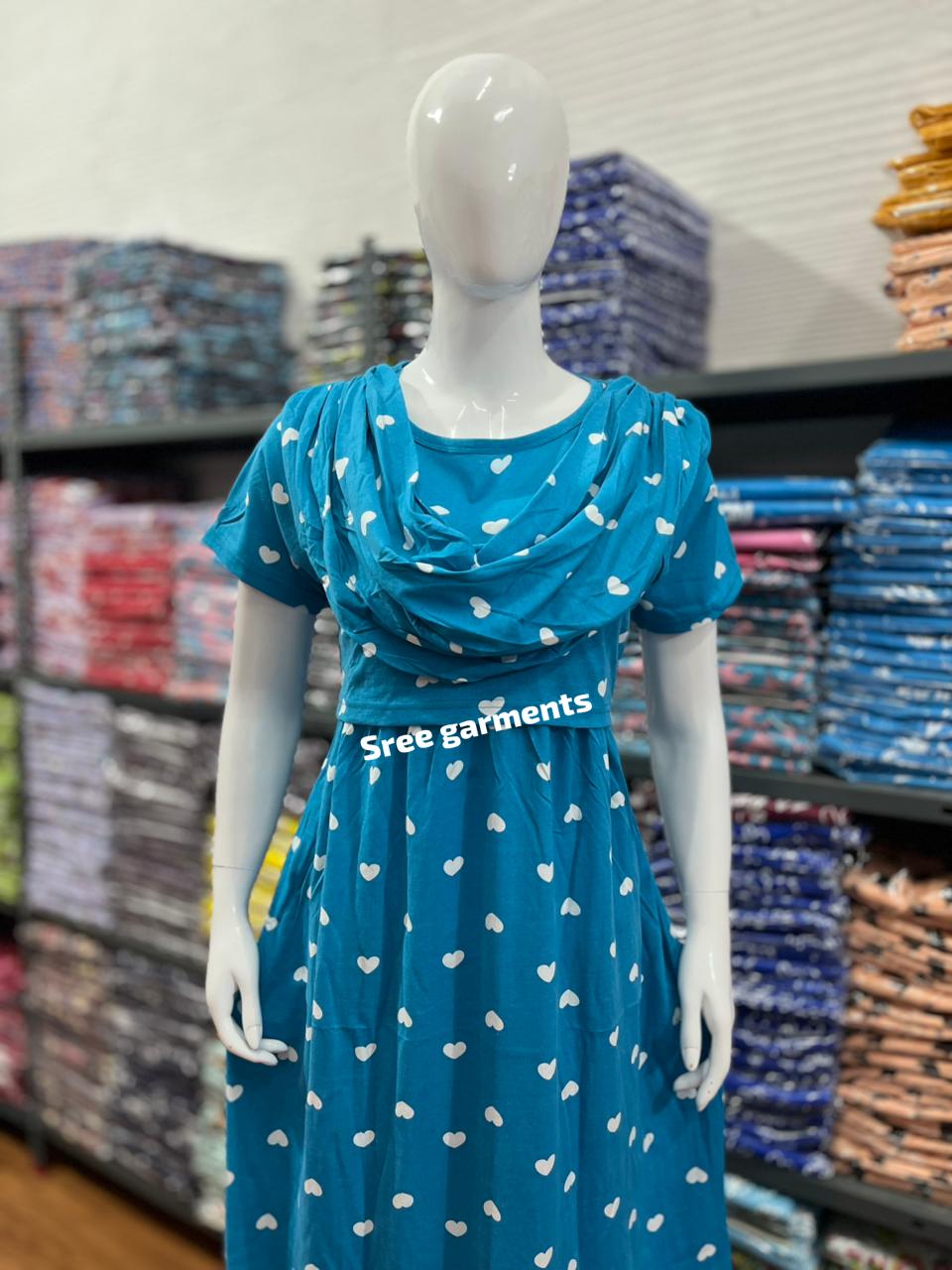 Shawl Type Zipless Maternity Wear Full Length h