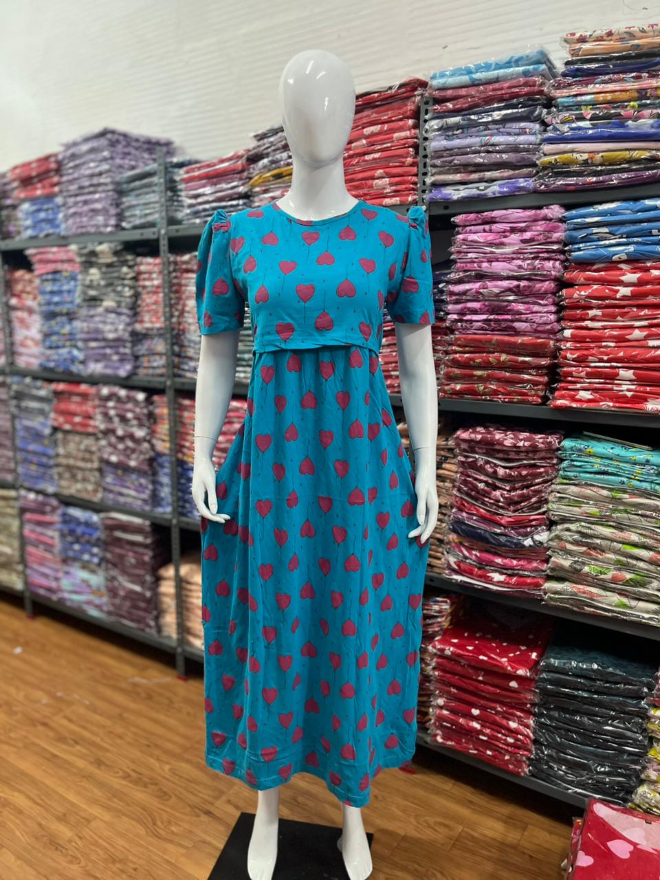 Zipless maternity and feeding wear - ankle length