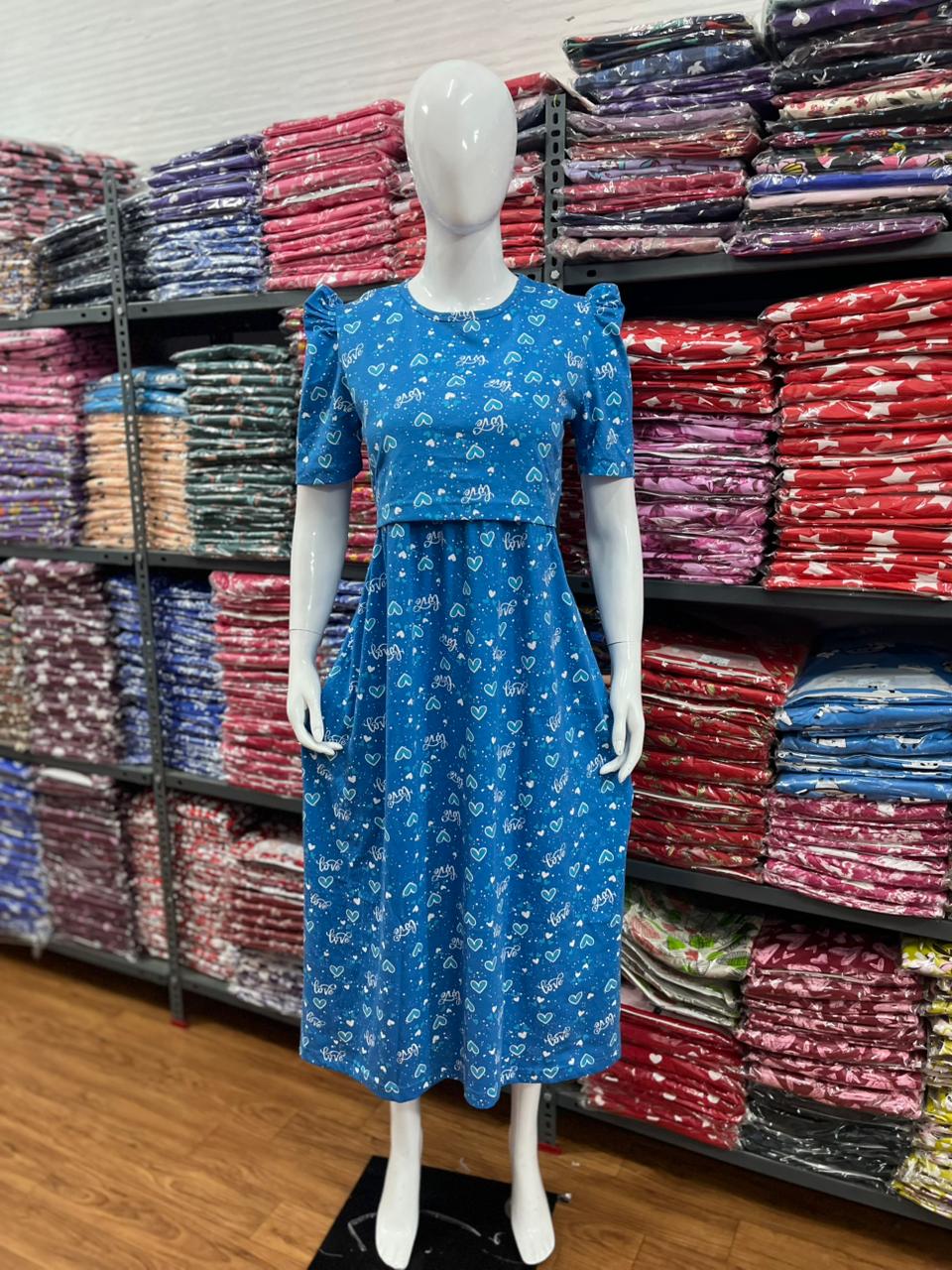 Zipless maternity and feeding wear - ankle length love 🩵