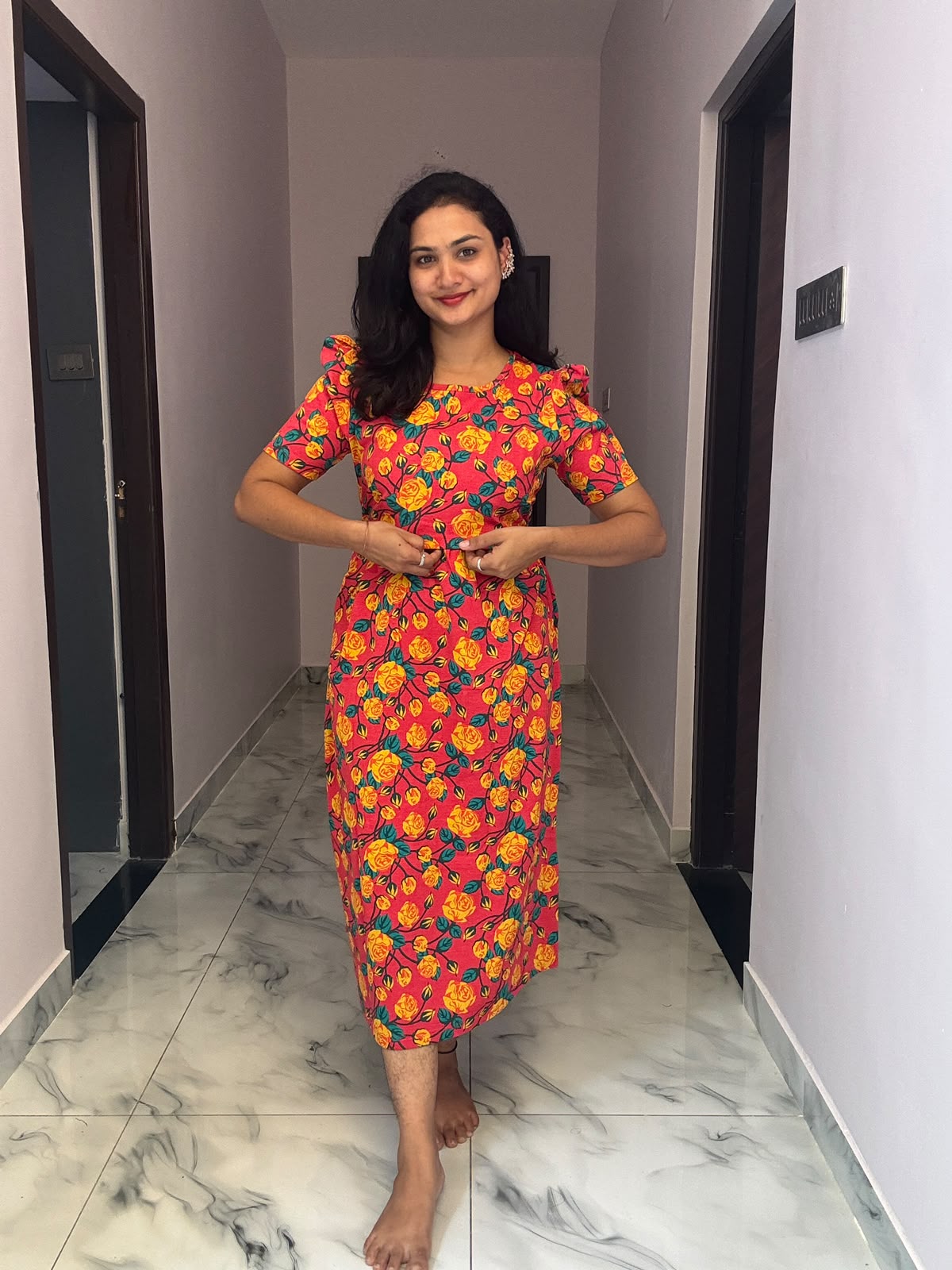 Zipless maternity and feeding wear - ankle length