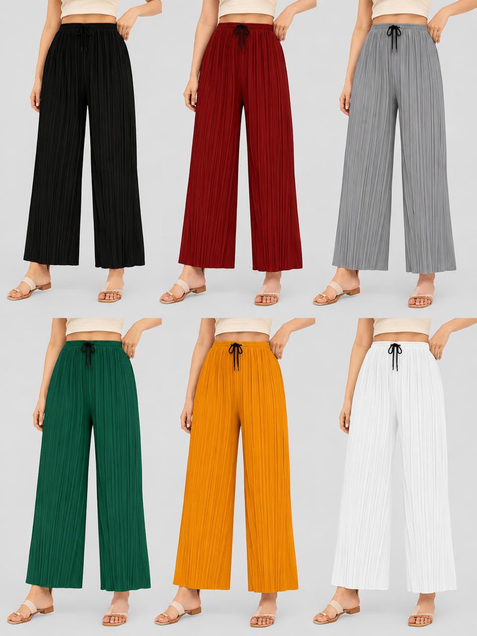 Palazzo Pants 3 Pieces 399/- Only