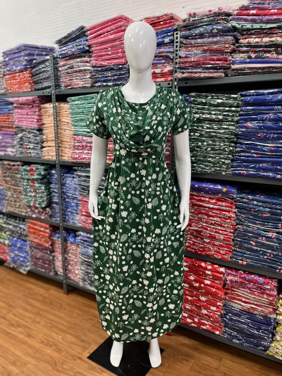 Shawl Type Zipless Maternity Wear Full Length