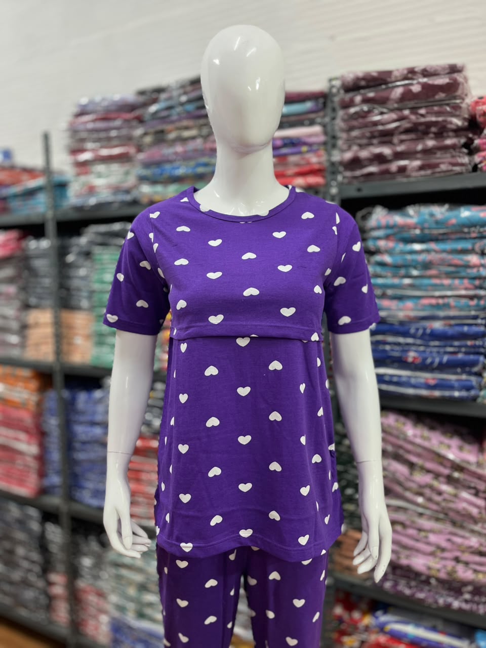 Feeding Co-Ord set @ 399/- Only t shirt purple