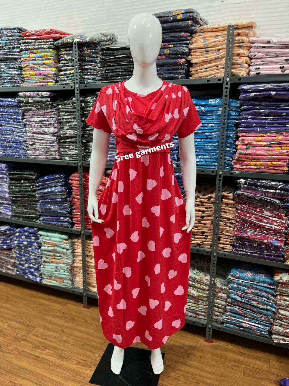 Shawl Type Zipless Maternity Wear Full Length h new