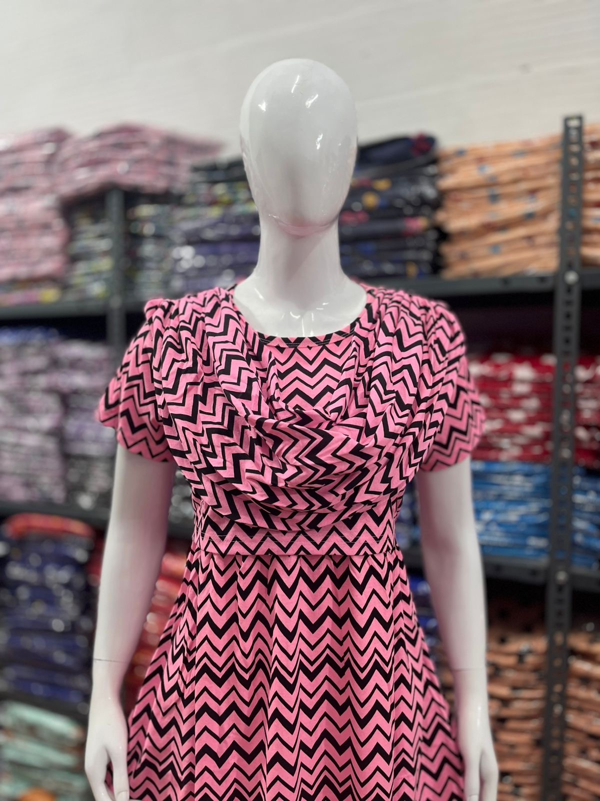 Shawl Type Zipless Maternity Wear Full Length b pink