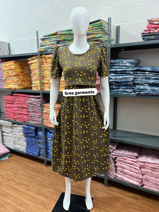 Zipless maternity and feeding wear - ankle length
