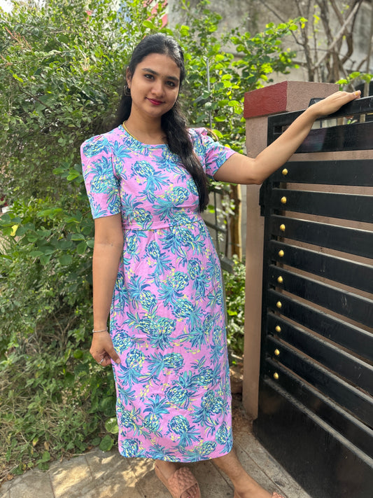 Zipless maternity and feeding wear - ankle length pa