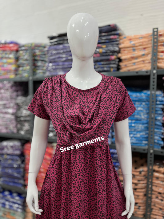 Shawl Type Zipless Maternity Wear Full Length c