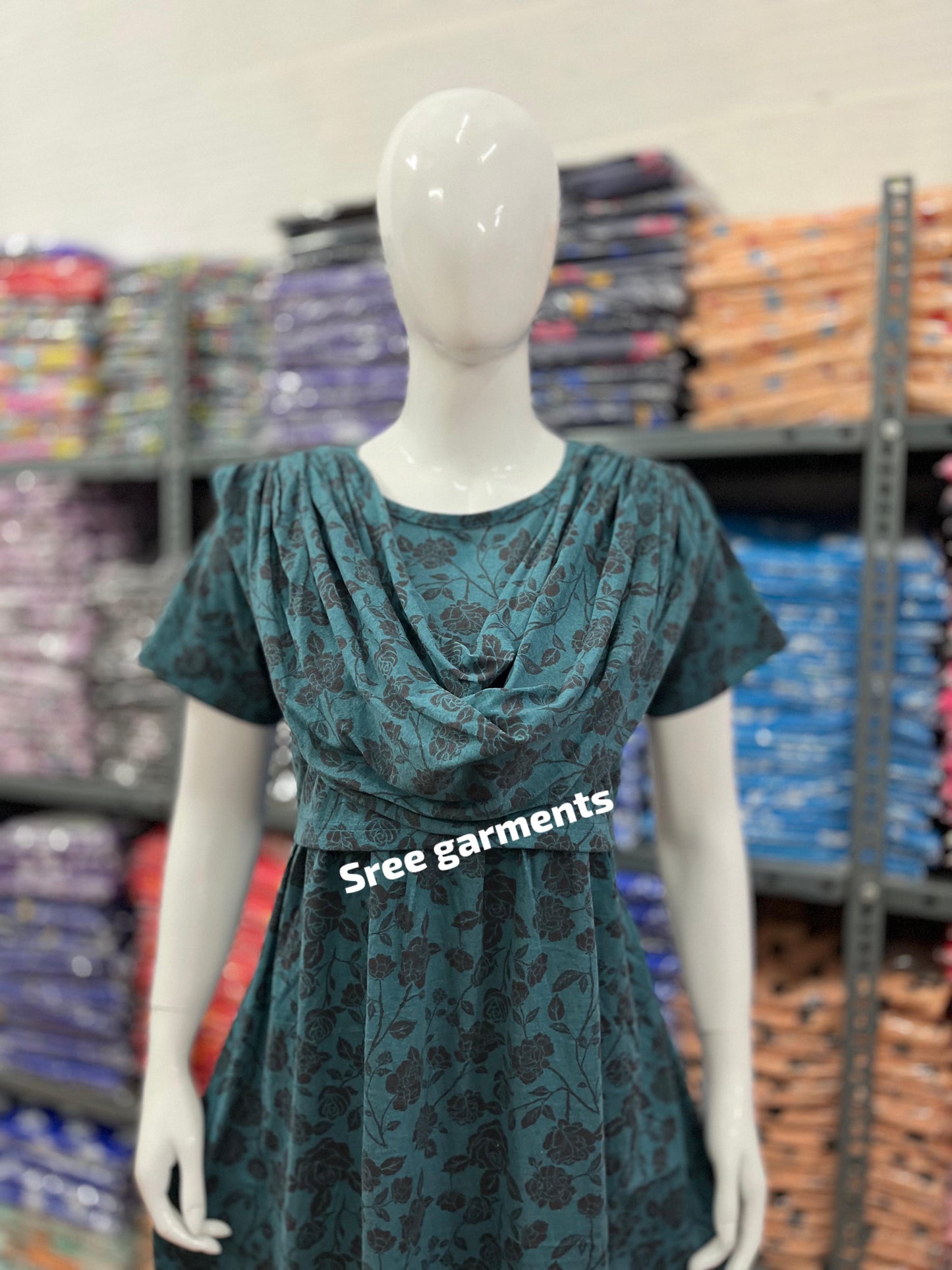 Shawl Type Zipless Maternity Wear Full Length gf