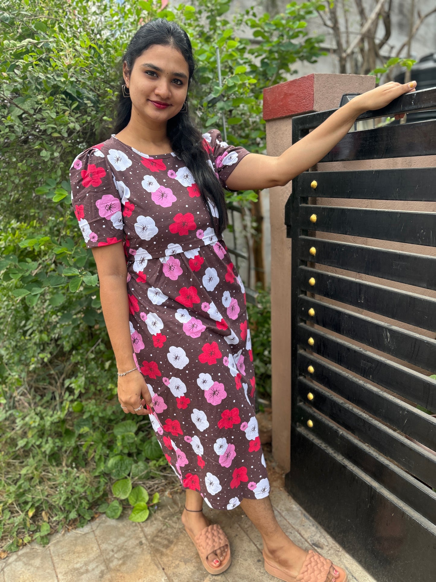 Zipless maternity and feeding wear - ankle length