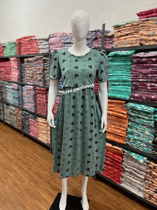 Zipless maternity and feeding wear - ankle length
