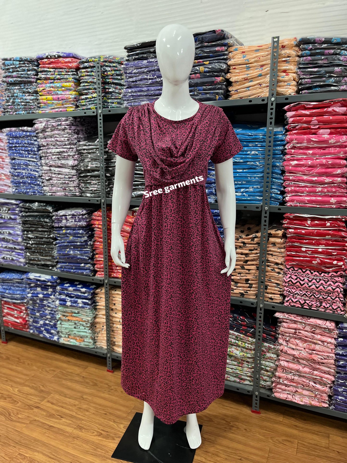 Shawl Type Zipless Maternity Wear Full Length c