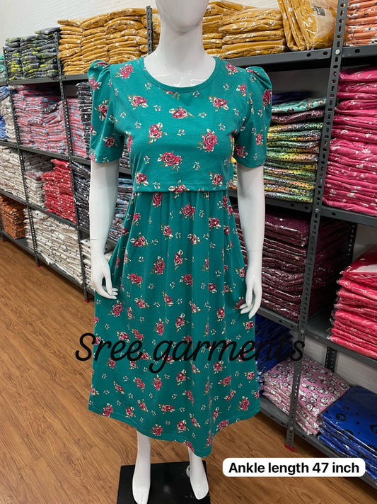 Zipless maternity and feeding wear - ankle length