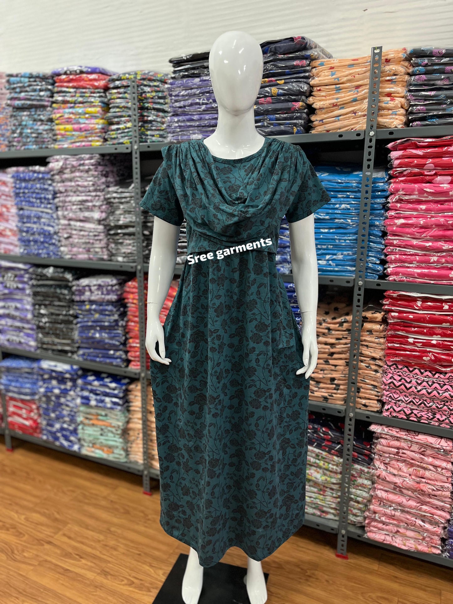Shawl Type Zipless Maternity Wear Full Length gf