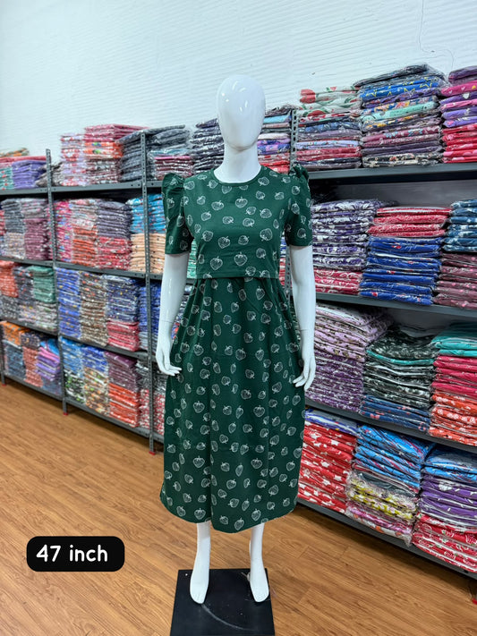 Zipless maternity and feeding wear - ankle length straw