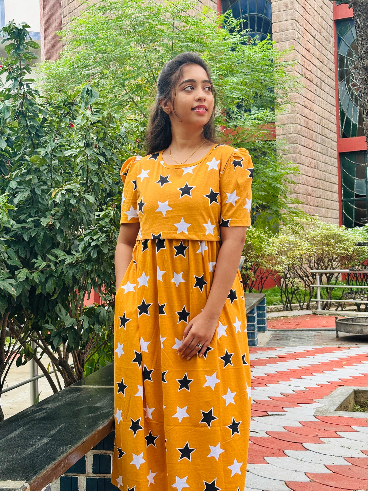 Zipless maternity and feeding wear - ankle length ye st