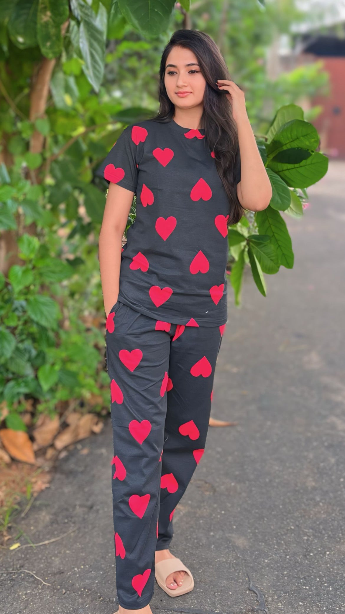 Pyjamas Set For Women's 399/-red