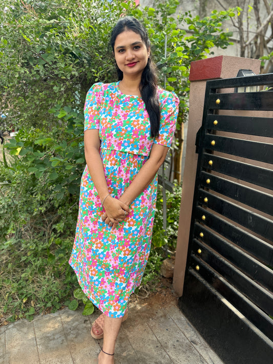 Zipless maternity and feeding wear - ankle length cf
