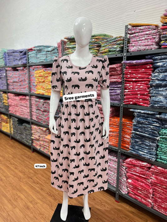 Zipless maternity and feeding wear - ankle length