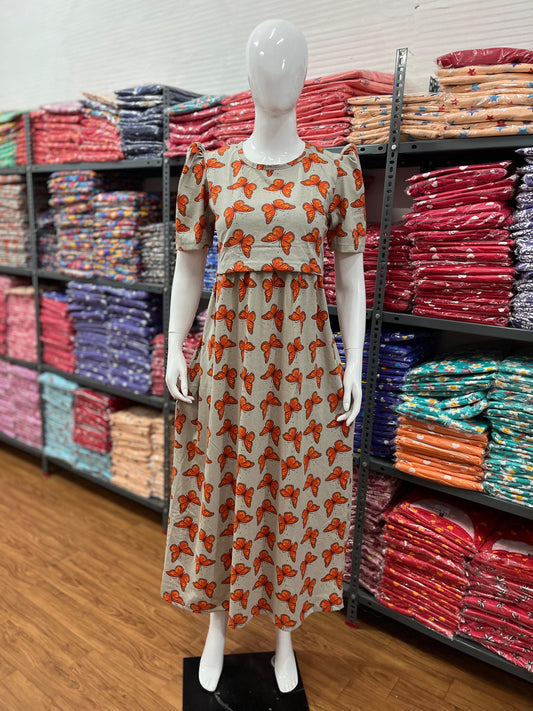 Zipless maternity and feeding wear - Full Length B