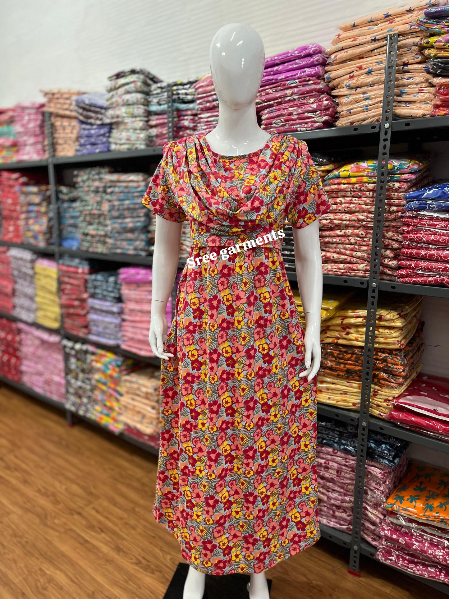 Shawl Type Zipless Maternity Wear Full Length