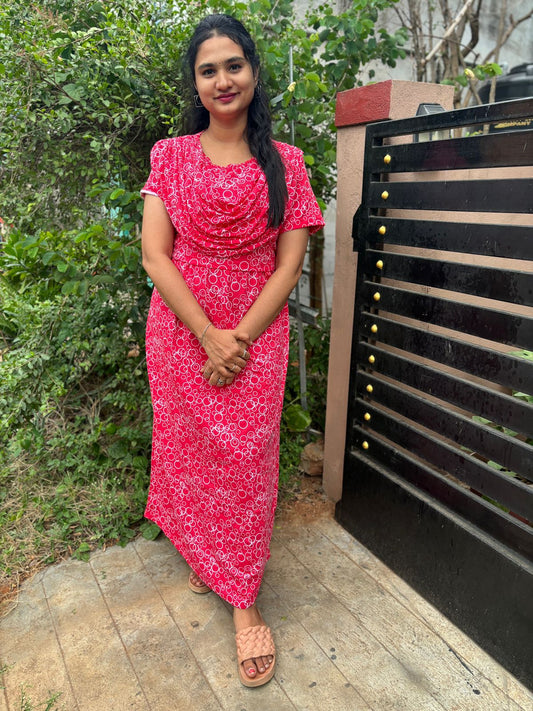 Shawl Type Zipless Maternity Wear Full Length ring