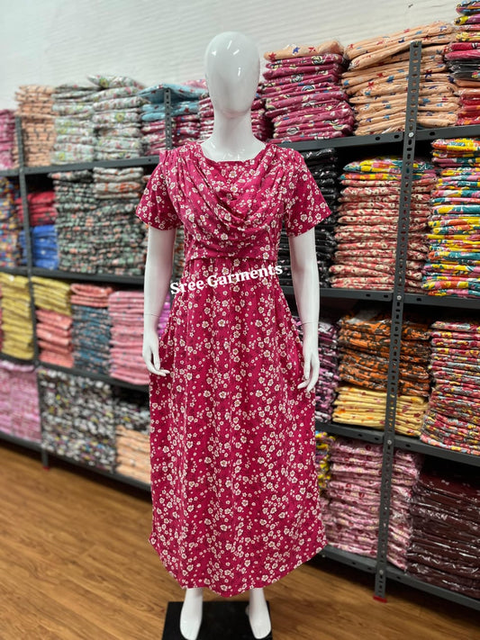 Shawl Type Zipless Maternity Wear Full Length mf
