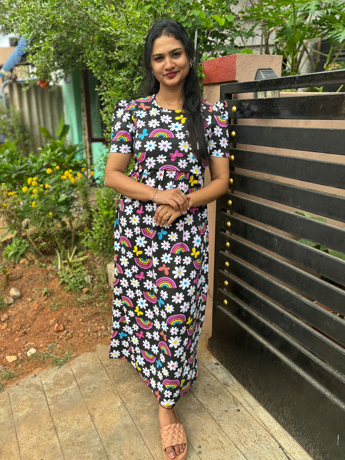 Zipless maternity and feeding wear - Full Length b Rainb