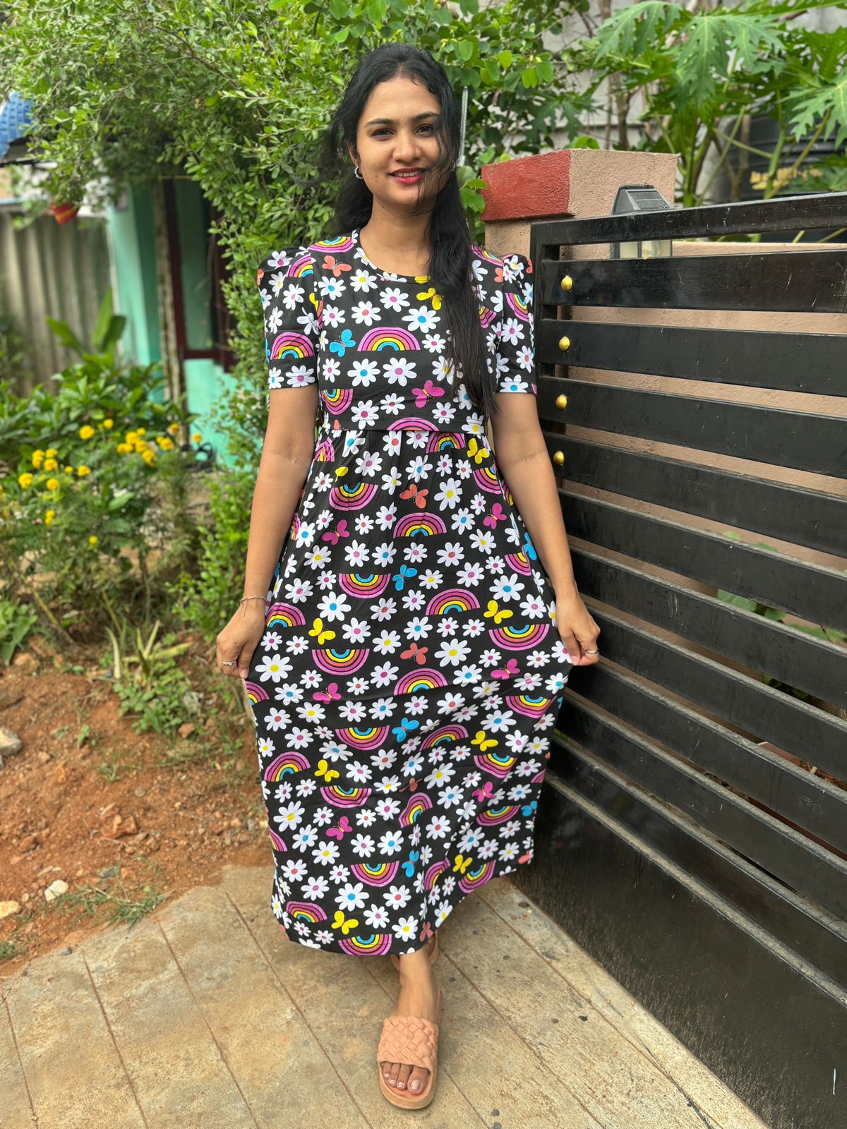 Zipless maternity and feeding wear - Full Length b Rainb