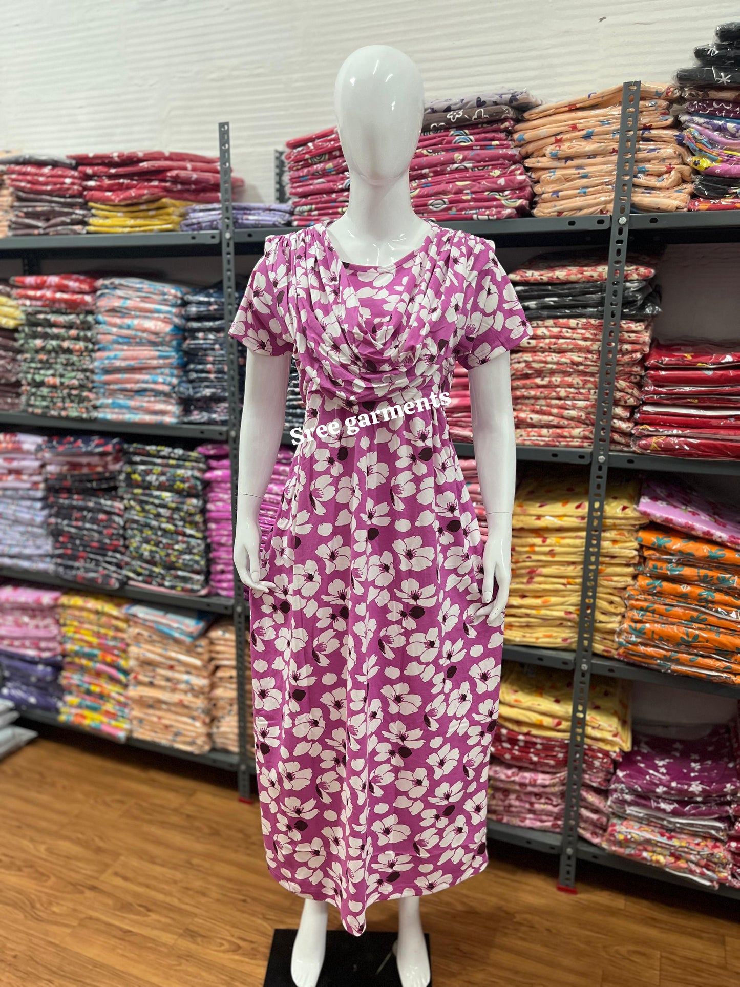 Shawl Type Zipless Maternity Wear Full Length
