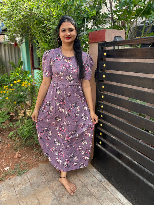 Zipless maternity and feeding wear - Full Length brown f