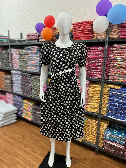 Zipless maternity and feeding wear - ankle length flow