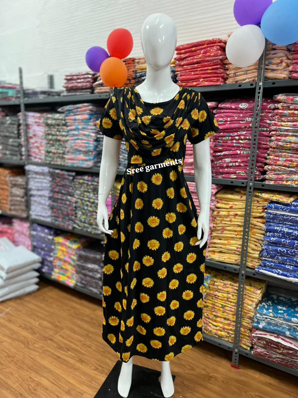 Shawl Type Zipless Maternity Wear Full Length