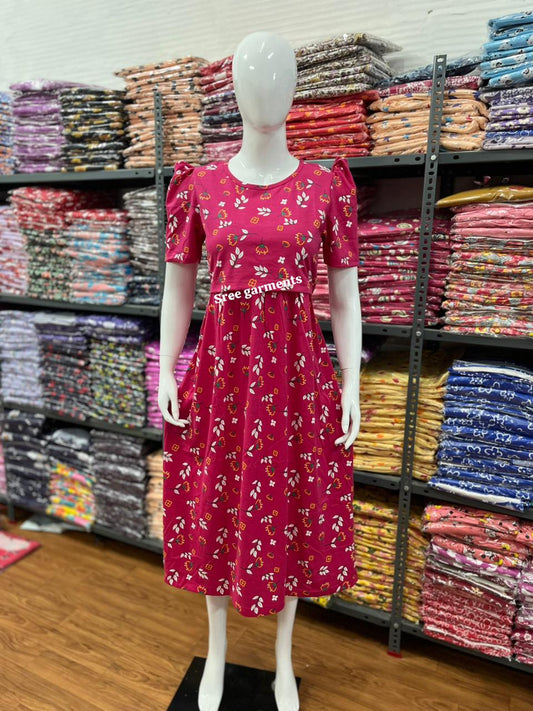 Zipless maternity and feeding wear - ankle length flo