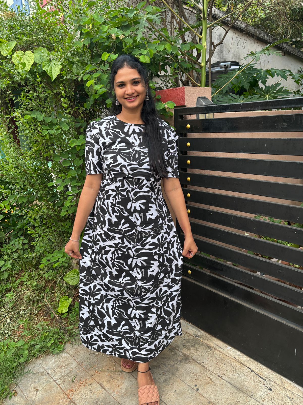Zipless maternity and feeding wear - Full Length bw
