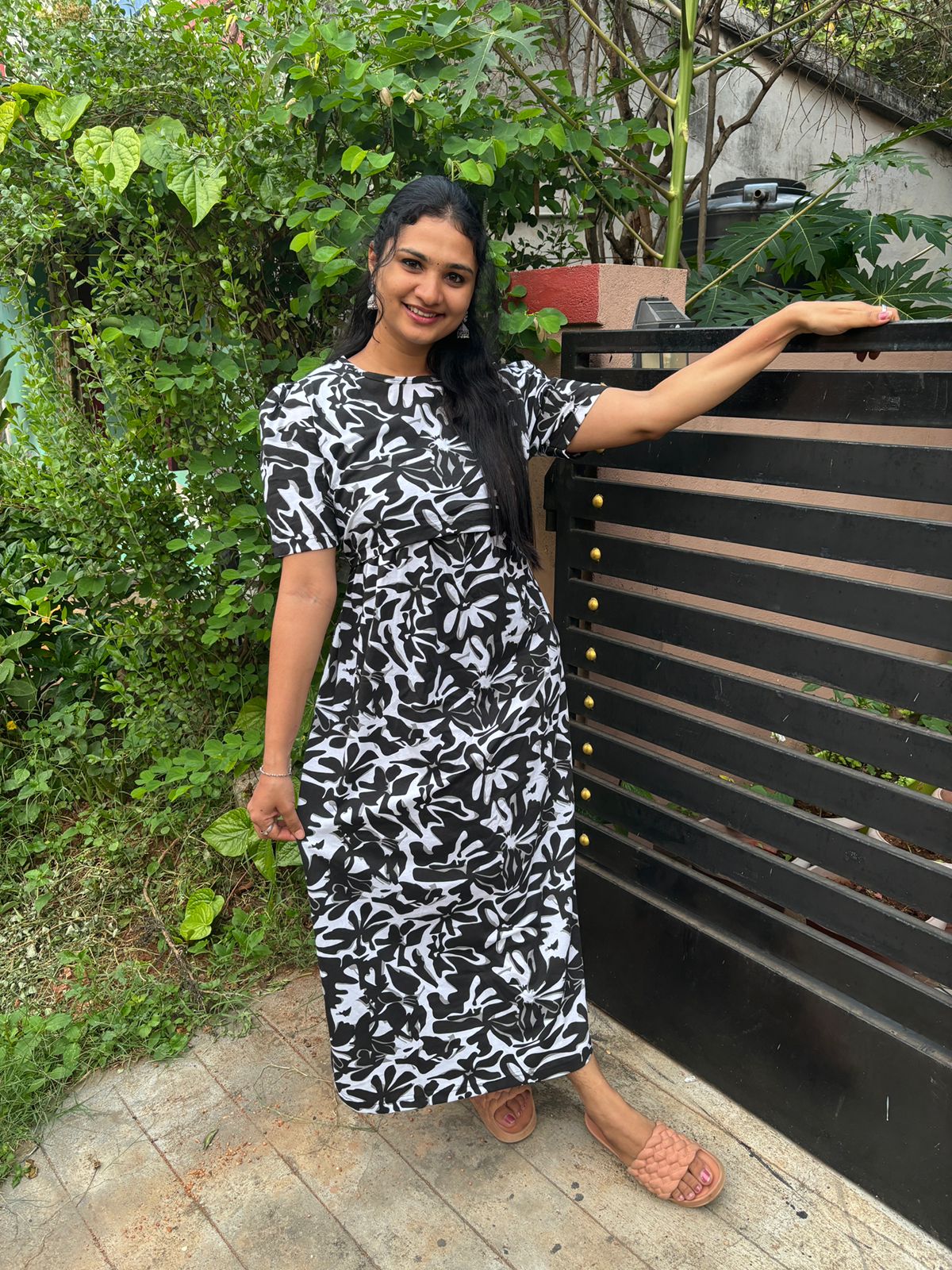 Zipless maternity and feeding wear - Full Length bw