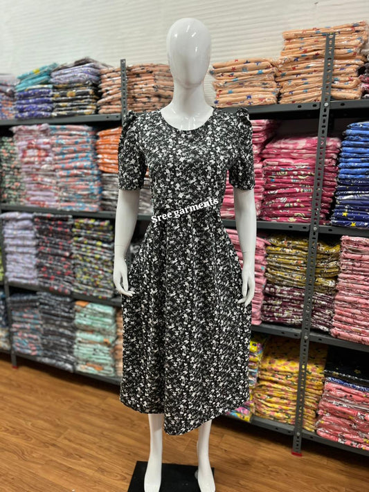 Zipless maternity and feeding wear - ankle length black