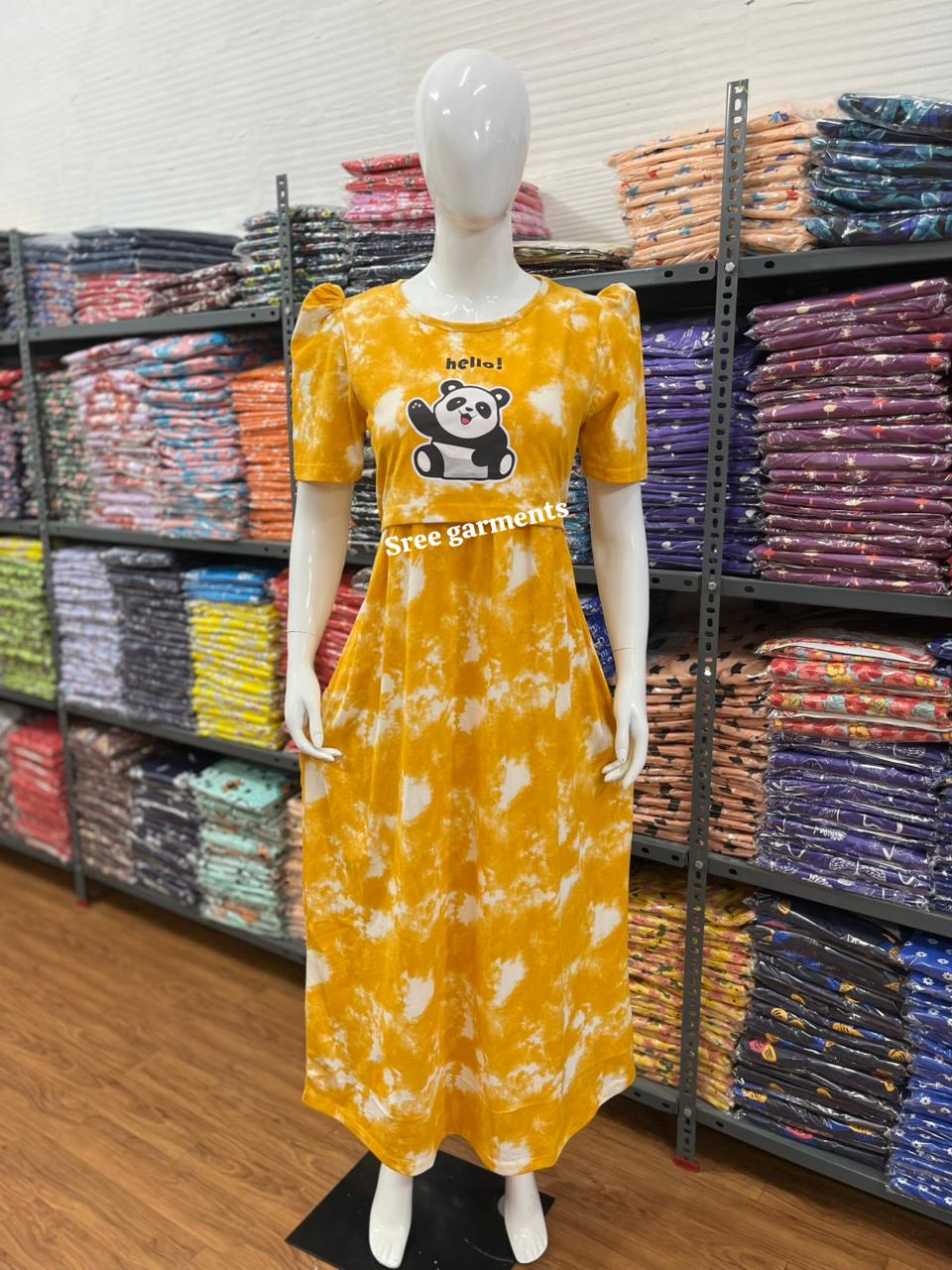 Zipless maternity and feeding wear - Full Length print