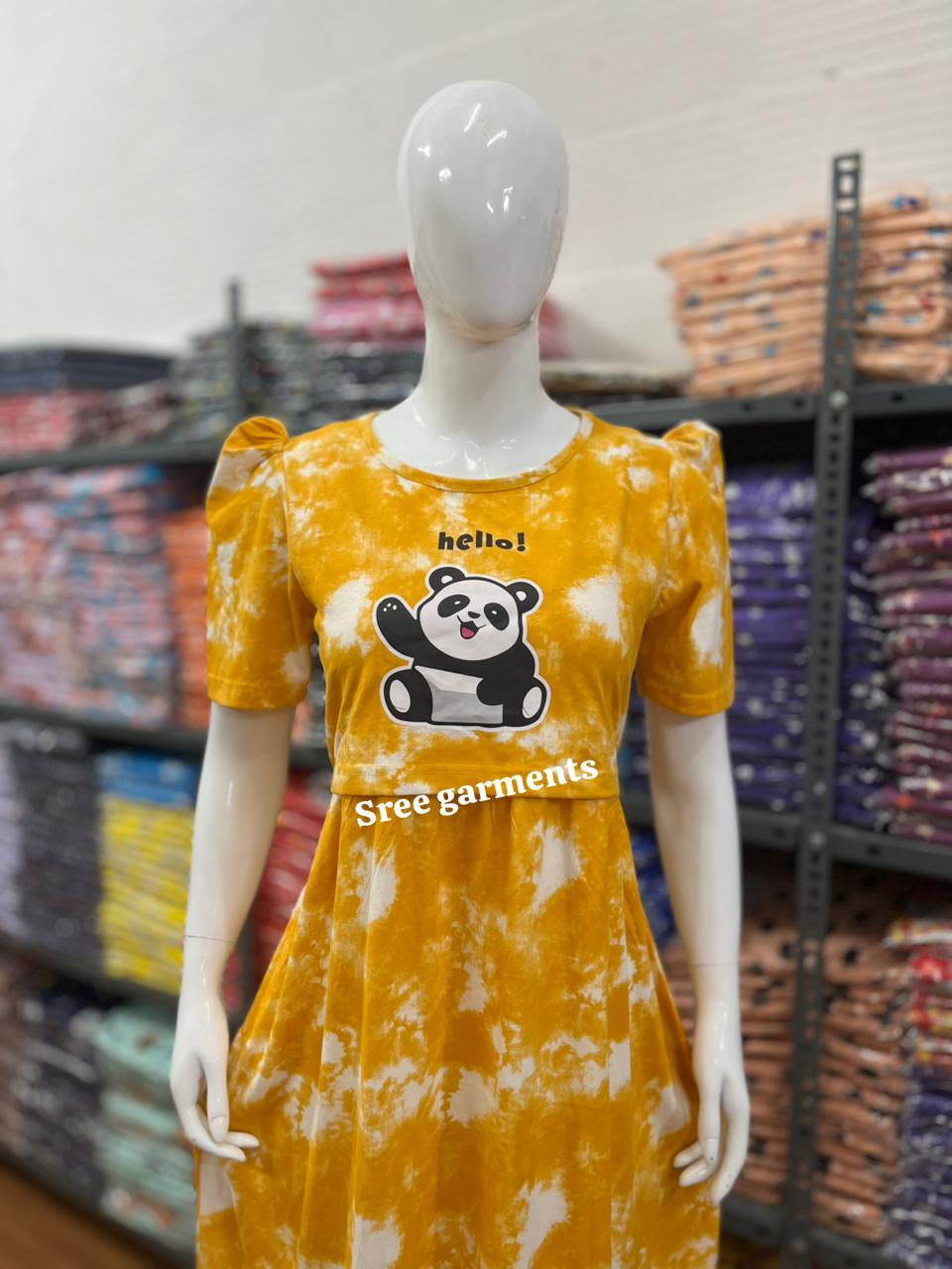 Zipless maternity and feeding wear - Full Length print