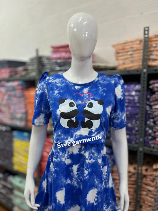 Zipless maternity and feeding wear - Full Length print b