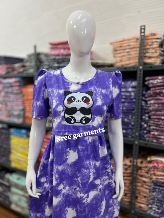 Zipless maternity and feeding wear - Full Length print v